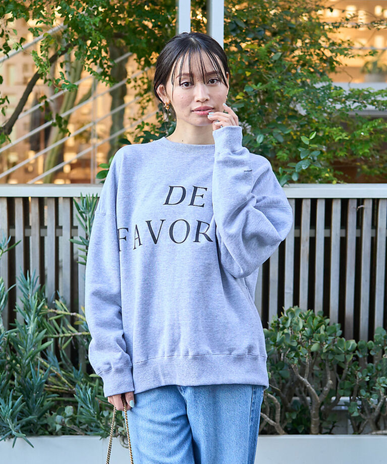 Rouge vif「オーバーサイズロゴスウェット」|スウェット・ジャージ|