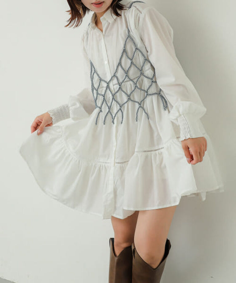 SENSE OF PLACE by URBAN RESEARCH「SENSE OF PLACE ティアードミディワンピース」|ワンピース|
