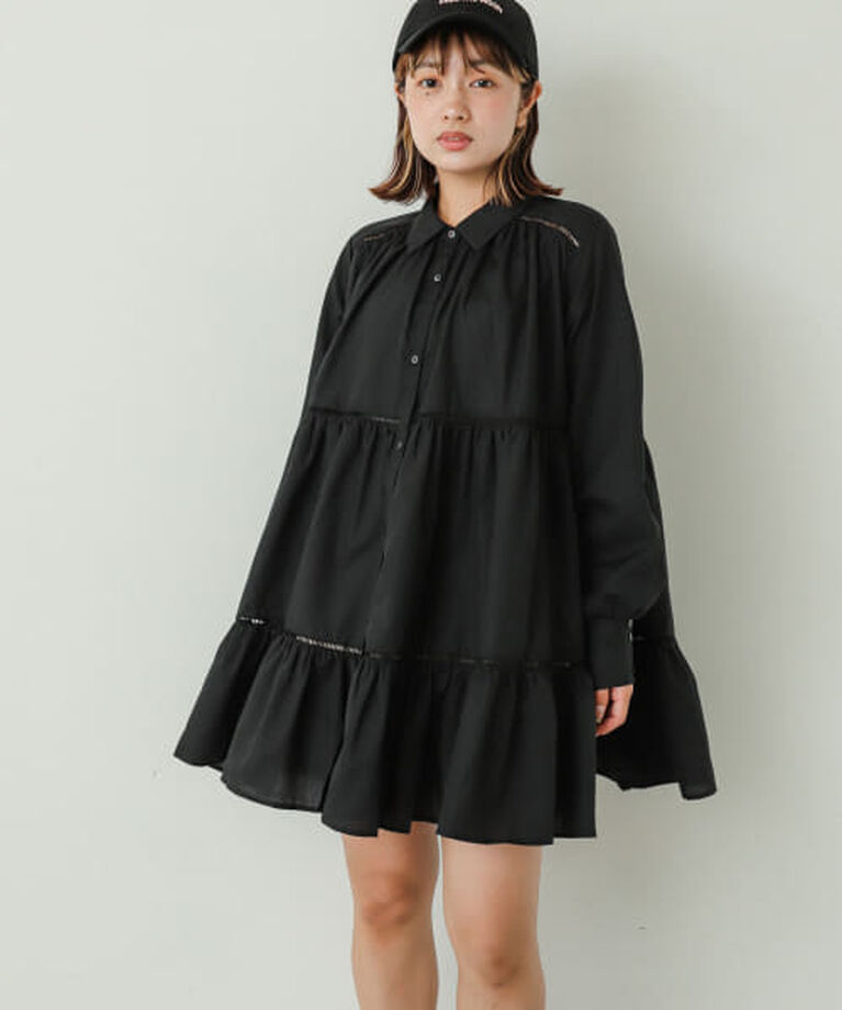 SENSE OF PLACE by URBAN RESEARCH「SENSE OF PLACE ティアードミディワンピース」|ワンピース|