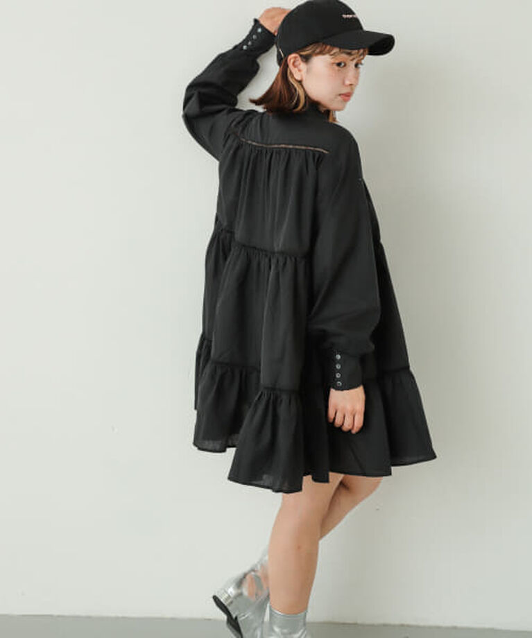 SENSE OF PLACE by URBAN RESEARCH「SENSE OF PLACE ティアードミディワンピース」|ワンピース|