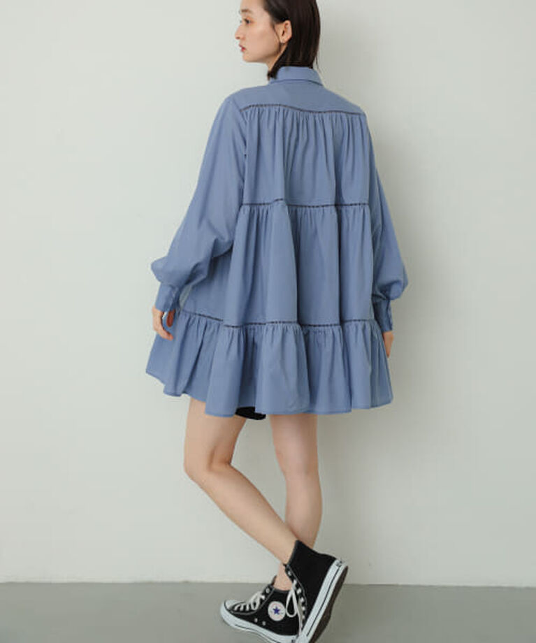 SENSE OF PLACE by URBAN RESEARCH「SENSE OF PLACE ティアードミディワンピース」|ワンピース|