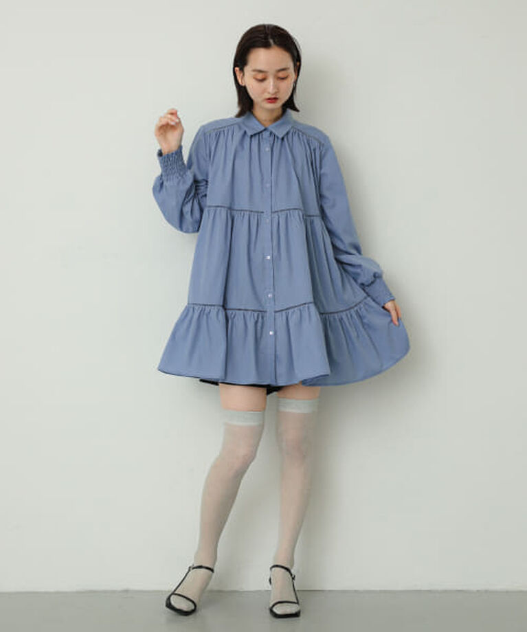 SENSE OF PLACE by URBAN RESEARCH「SENSE OF PLACE ティアードミディワンピース」|ワンピース|