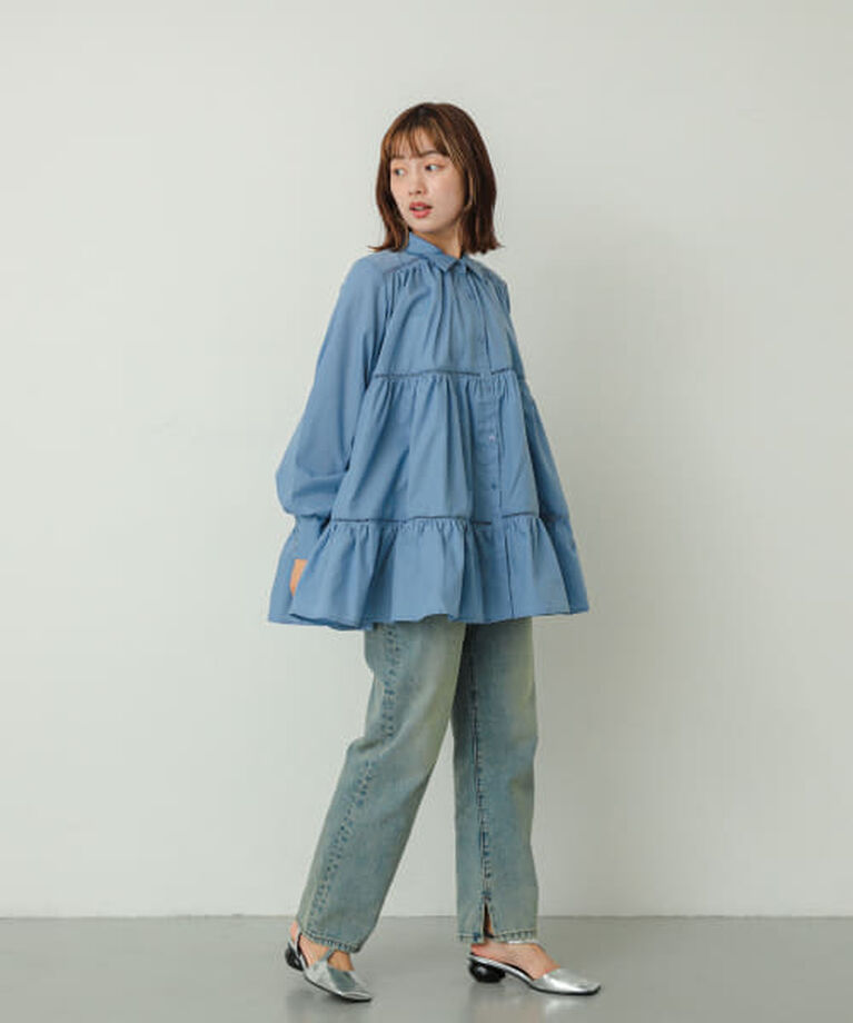 SENSE OF PLACE by URBAN RESEARCH「SENSE OF PLACE ティアードミディワンピース」|ワンピース|