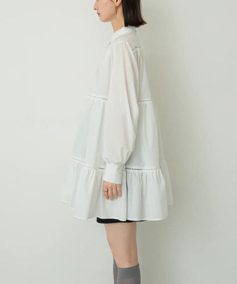 SENSE OF PLACE by URBAN RESEARCH「SENSE OF PLACE ティアードミディワンピース」|ワンピース|