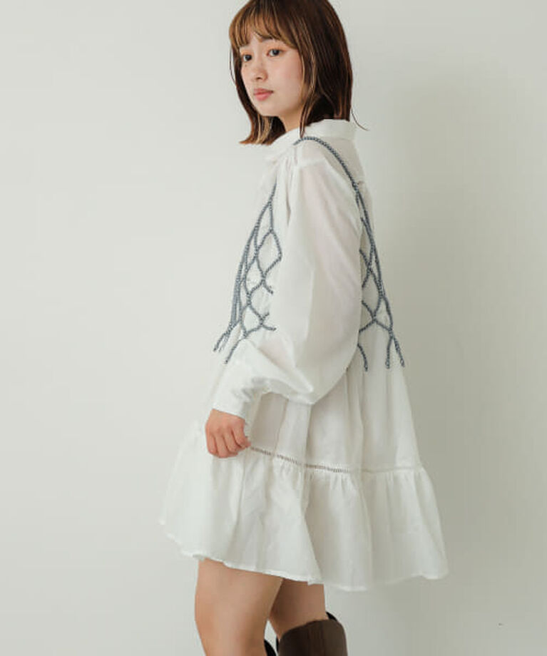 SENSE OF PLACE by URBAN RESEARCH「SENSE OF PLACE ティアードミディワンピース」|ワンピース|