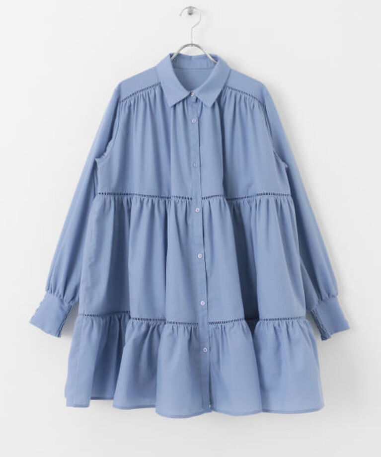 SENSE OF PLACE by URBAN RESEARCH「SENSE OF PLACE ティアードミディワンピース」|ワンピース|