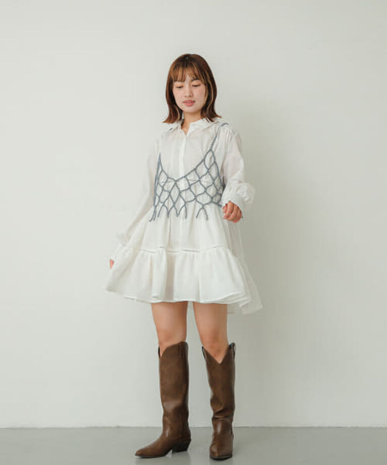 SENSE OF PLACE by URBAN RESEARCH「SENSE OF PLACE ティアードミディワンピース」|ワンピース|