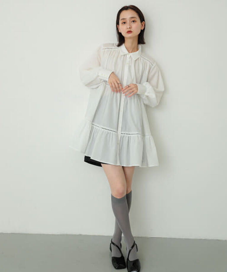 SENSE OF PLACE by URBAN RESEARCH「SENSE OF PLACE ティアードミディワンピース」|ワンピース|