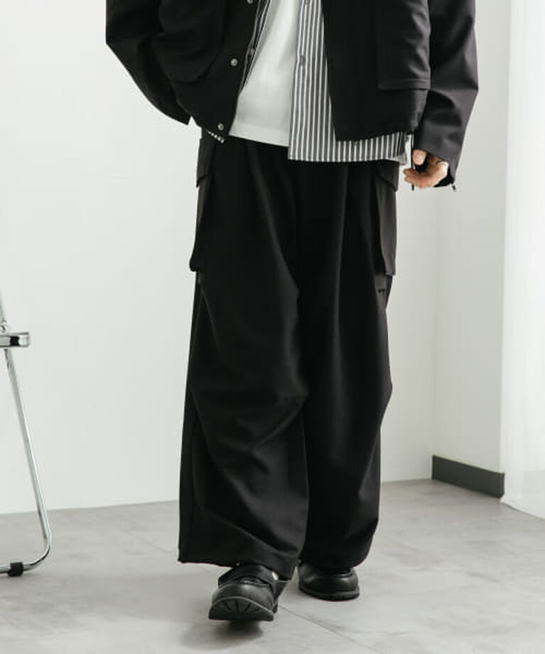 SENSE OF PLACE by URBAN RESEARCH「SENSE OF PLACE 『ユニセックス』『セットアップ対応』ワイドカーゴパンツ」|その他|
