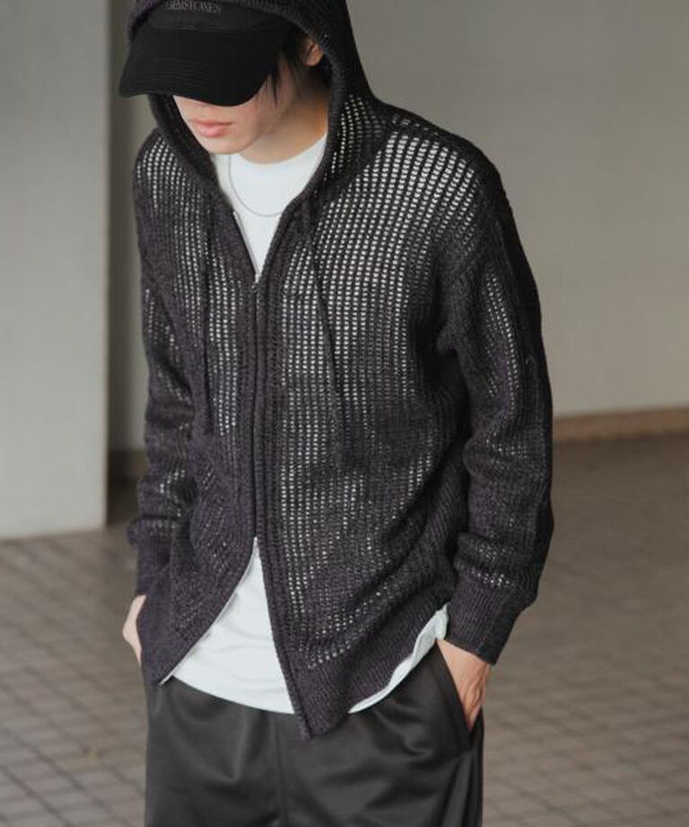 SENSE OF PLACE by URBAN RESEARCH「SENSE OF PLACE シアーメッシュフーディージップパーカー」|パーカー|