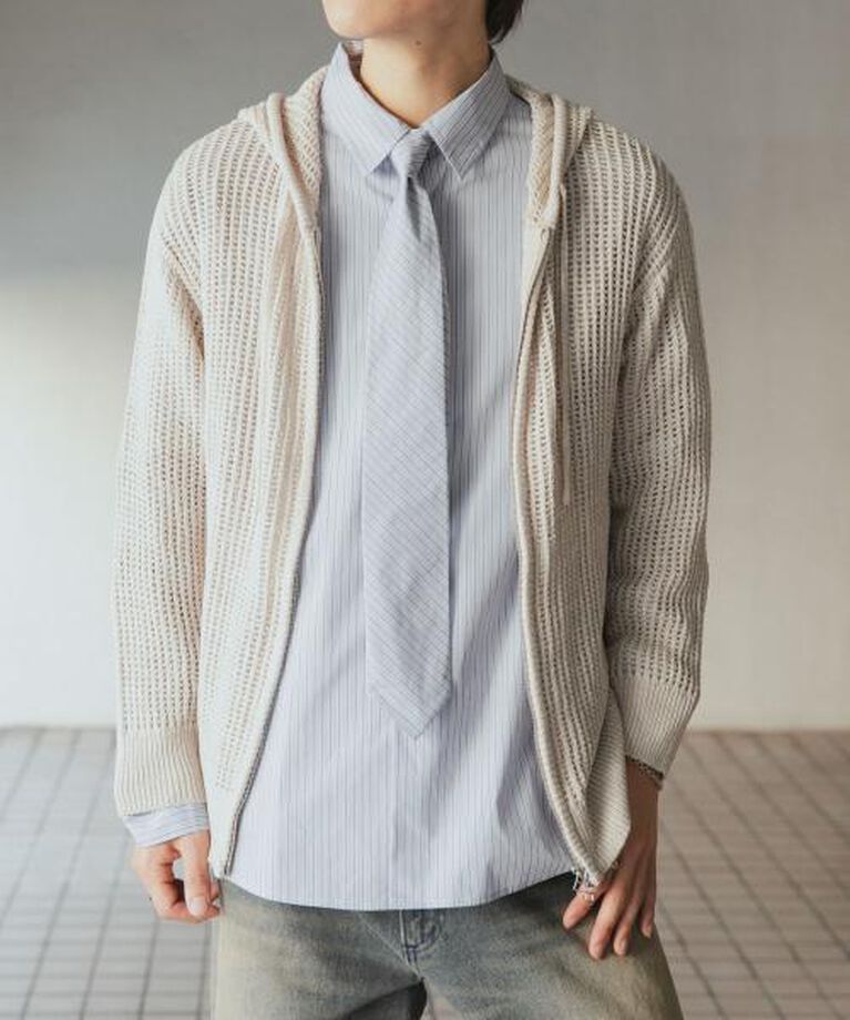 SENSE OF PLACE by URBAN RESEARCH「SENSE OF PLACE シアーメッシュフーディージップパーカー」|パーカー|