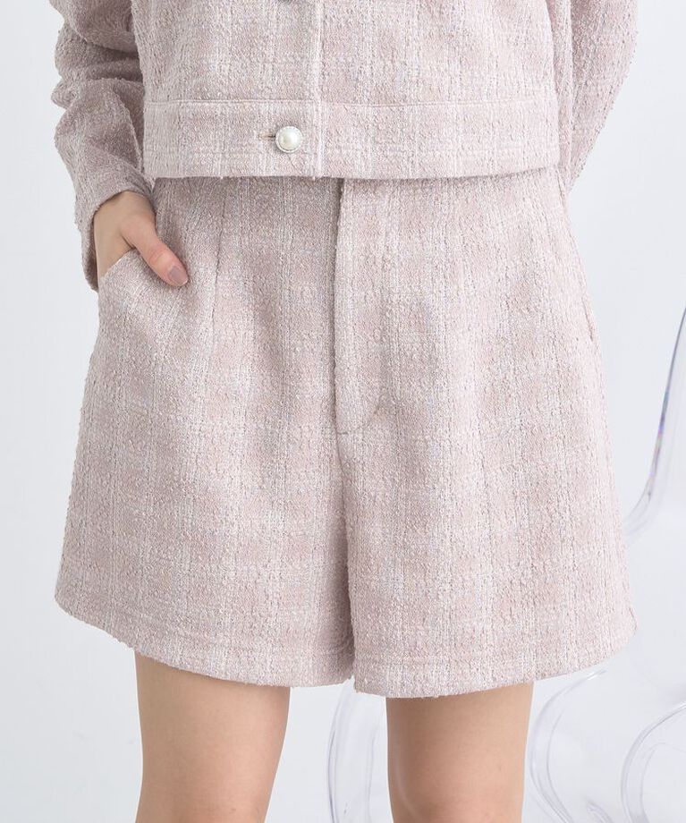 earth music&ecology「カットツイードショートパンツ」|その他|Pink Beige