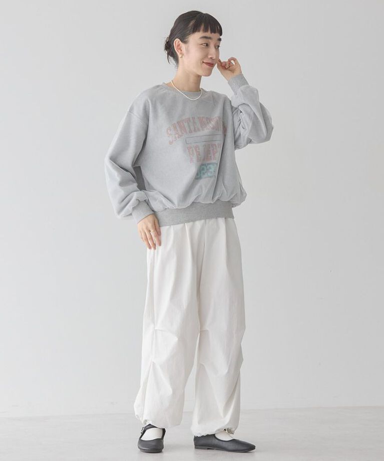 AMERICAN HOLIC「ロゴ入りチュールレイヤードスウェット」|スウェット・ジャージ|