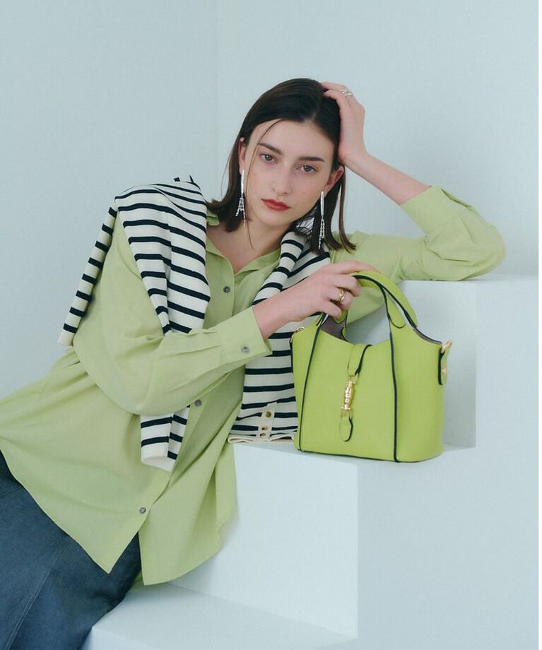 YECCA VECCA「4wayミニバッグ」|ハンドバッグ|Lime Green