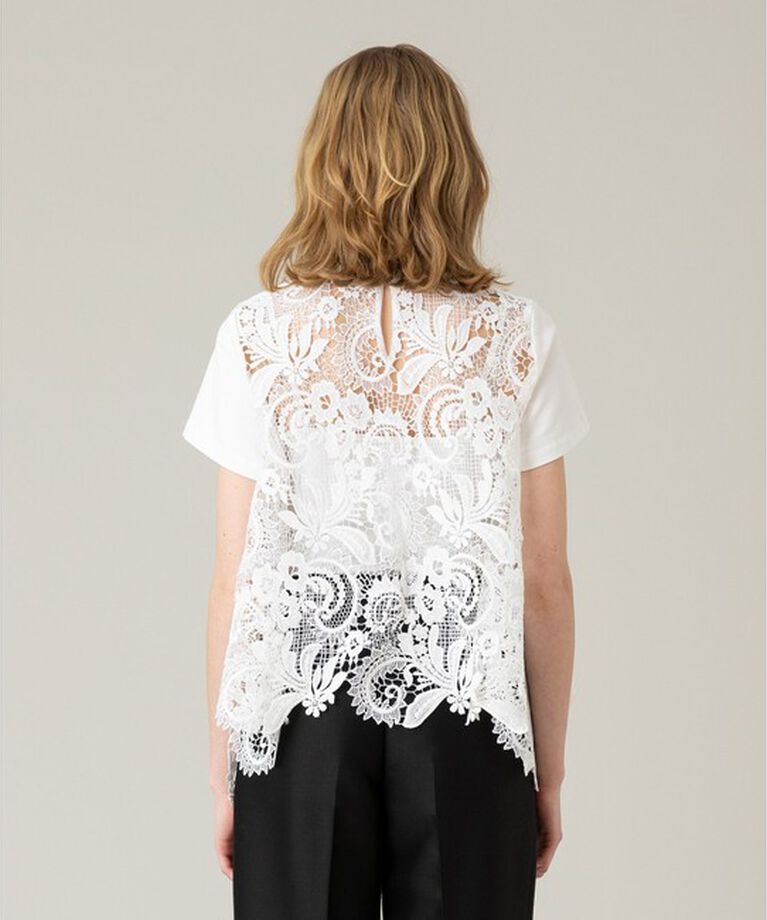 LOULOU WILLOUGHBY「【LOULOU WILLOUGHBY】レースドッキングプルオーバー」|Tシャツ・カットソー|
