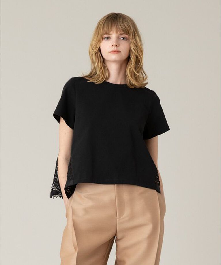 LOULOU WILLOUGHBY「【LOULOU WILLOUGHBY】レースドッキングプルオーバー」|Tシャツ・カットソー|