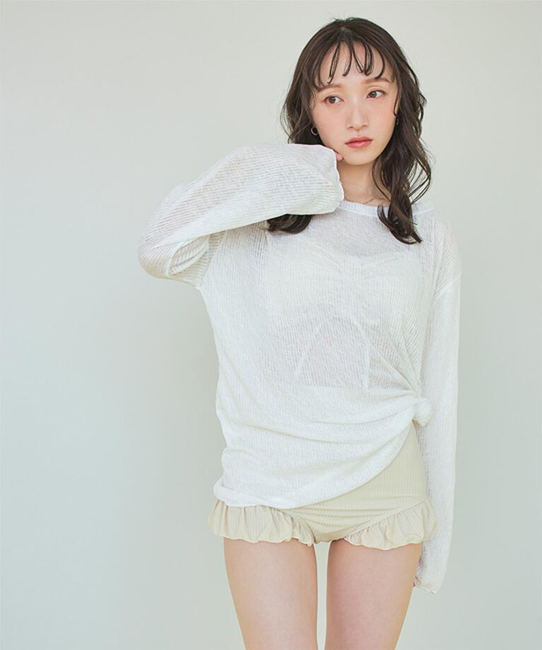 SEA DRESS「シアートップス付ビキニ/セット水着」|ビキニ|
