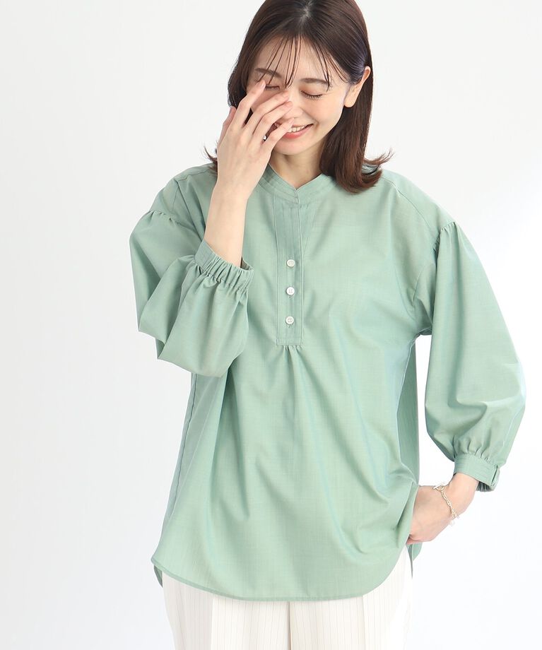 Reflect「【SALE／接触冷感／洗える】オフボディシャツブラウス」|シャツ・ブラウス|