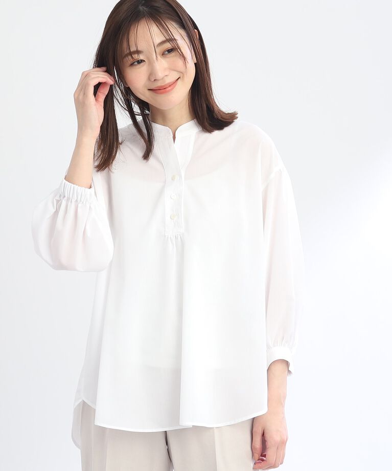 Reflect「【SALE／接触冷感／洗える】オフボディシャツブラウス」|シャツ・ブラウス|