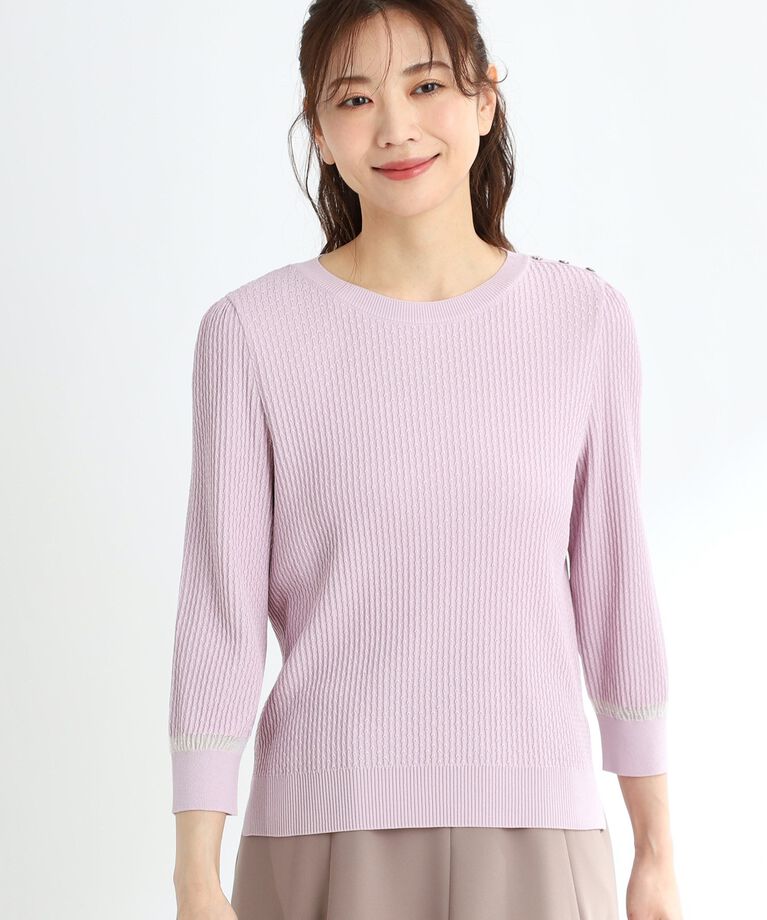 Reflect「【春SALE】ボタンディティールニット」|ニット・セーター|