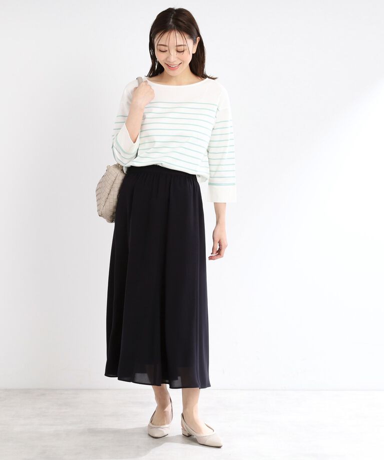 Reflect「【UVカット／接触冷感／洗える】パネルボーダープルオーバー」|Tシャツ・カットソー|