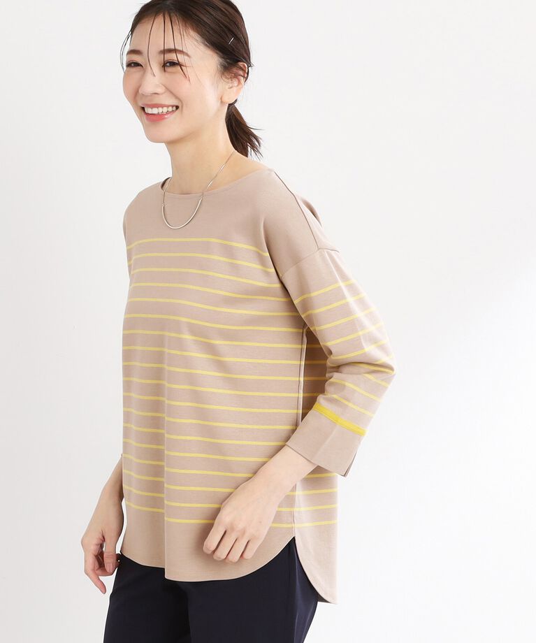 Reflect「【UVカット／接触冷感／洗える】パネルボーダープルオーバー」|Tシャツ・カットソー|