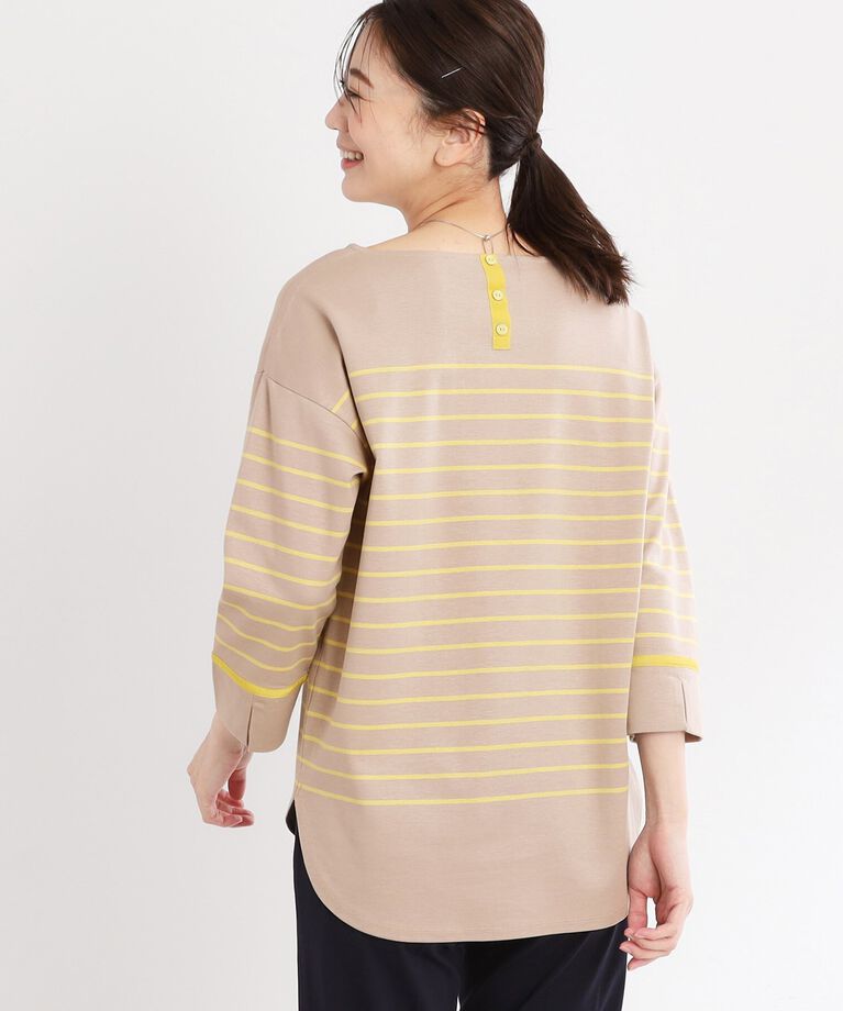 Reflect「【UVカット／接触冷感／洗える】パネルボーダープルオーバー」|Tシャツ・カットソー|