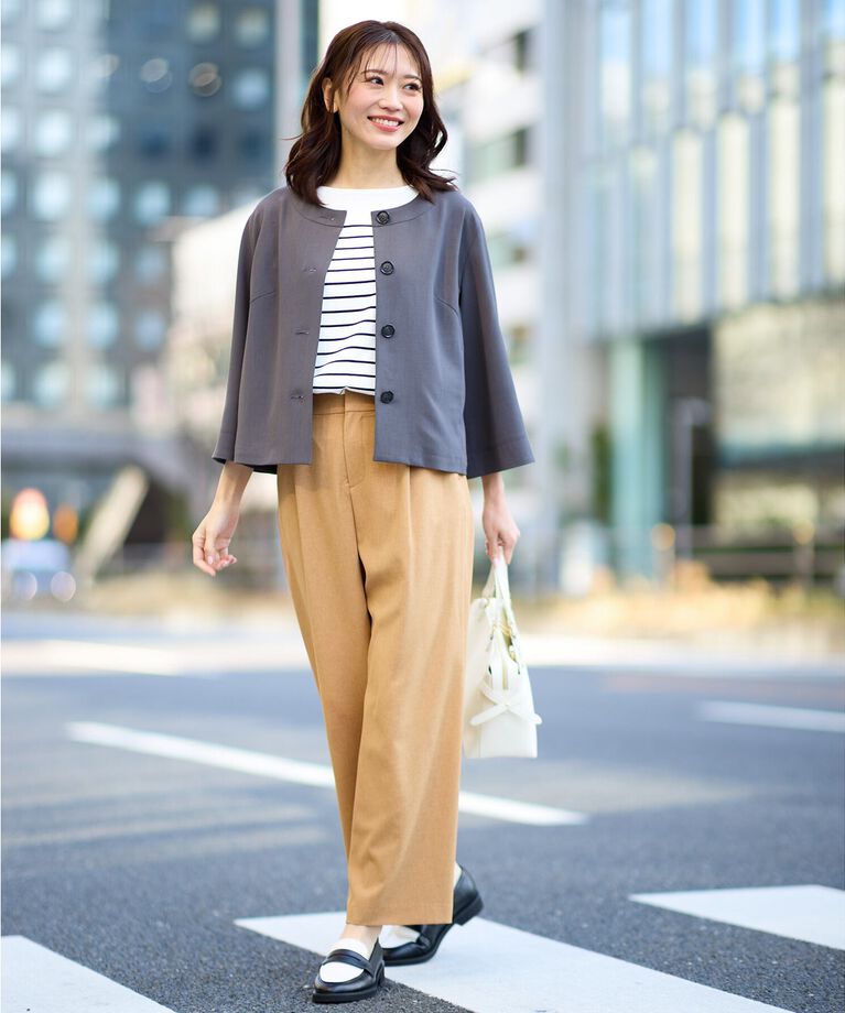 Reflect「【UVカット／接触冷感／洗える】パネルボーダープルオーバー」|Tシャツ・カットソー|