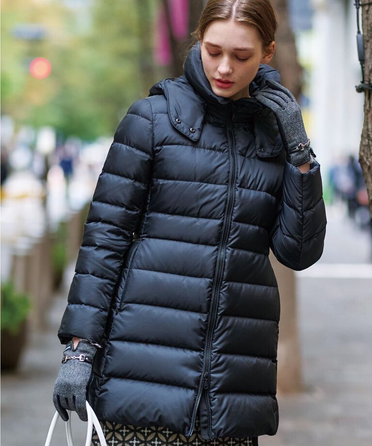 DRESSTERIOR「【大人百花冬号掲載 モデル美香さん着用】ホワイトグースダウンドレスコート」|ダウン|