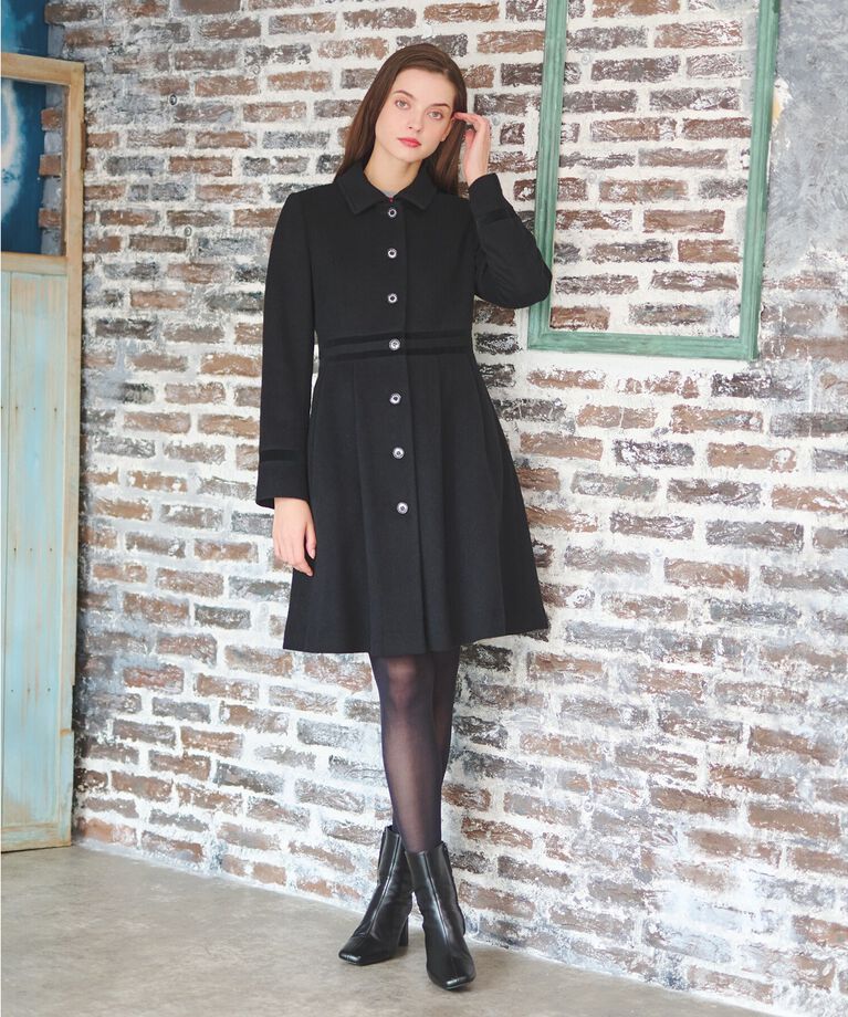 DRESSTERIOR「【大人百花冬号掲載】ウールブレンド　ドレスコート」|ステンカラーコート|