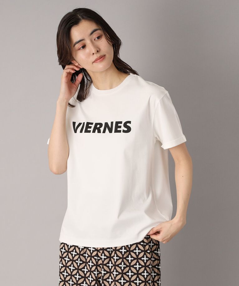 DRESSTERIOR「【接触冷感/抗菌防臭/消臭】アイスクリアコットン VIERNESロゴT」|Tシャツ・カットソー|