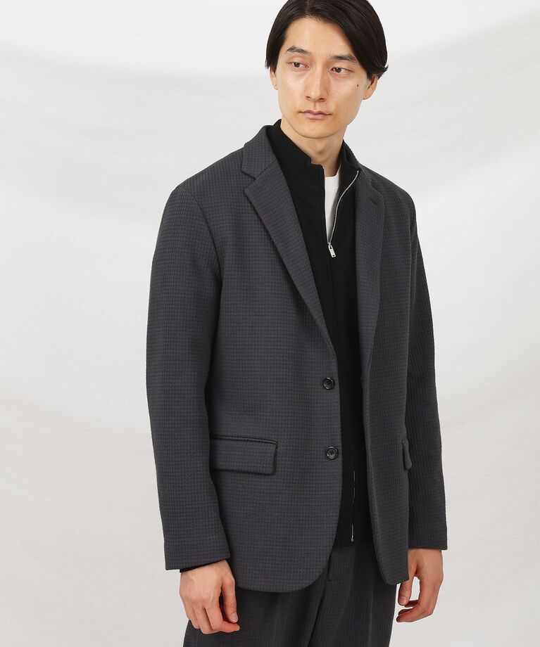 TAKEO KIKUCHI「【抗菌防臭】クロスウィーブ ジャケット」|テーラードジャケット|ﾁｬｺｰﾙｸﾞﾚｰ(014)
