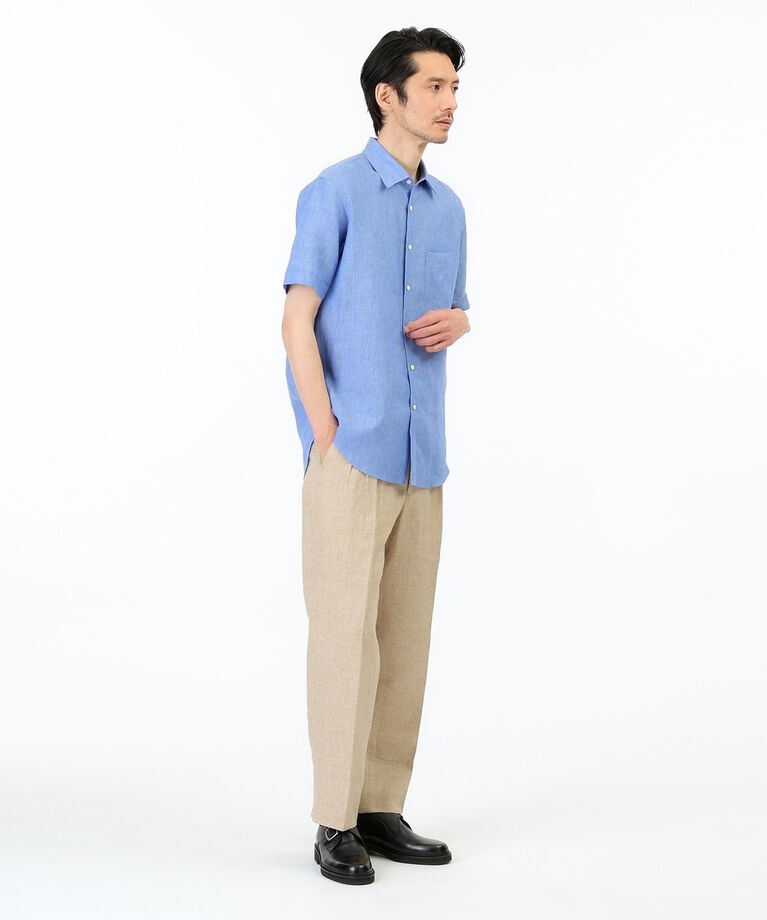 TAKEO KIKUCHI「【THE FLAGSHIP】リネンシャークスキン ツータックパンツ」|その他|