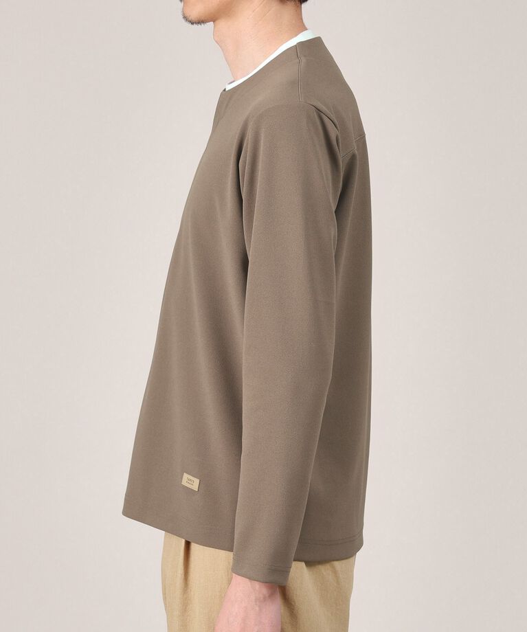 TAKEO KIKUCHI「【Made in JAPAN】フェイクレイヤード　キーネック　カットソー」|Tシャツ・カットソー|
