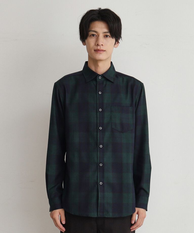 THE SHOP TK「【シワになりにくい】マウントネルシャツ」|シャツ・ブラウス|