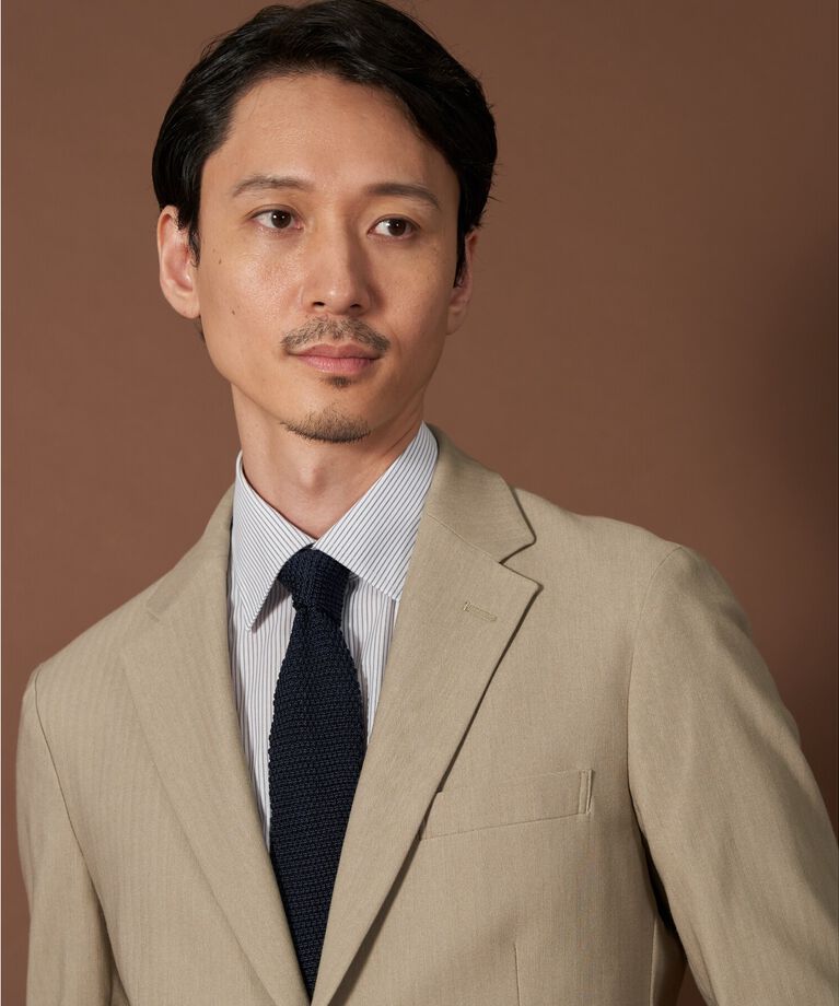 THE SHOP TK「サーモウォーカーヘリンボンジャケット【セットアップ可/ビジネス対応/ストレッチ素材/保温性〇】」|テーラードジャケット|