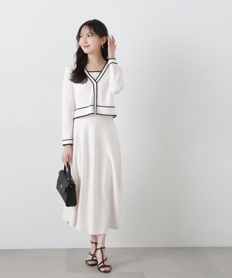 PROPORTION BODY DRESSING「バイカラーアンサンブルニットワンピース」|ワンピース|