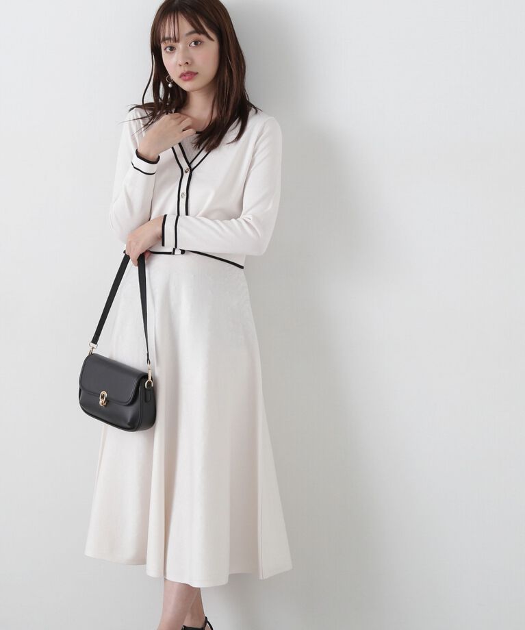 PROPORTION BODY DRESSING「バイカラーアンサンブルニットワンピース」|ワンピース|