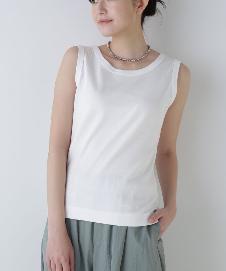  「◆オーガニックコットンタンクトップ」|Tシャツ・カットソー|ホワイト