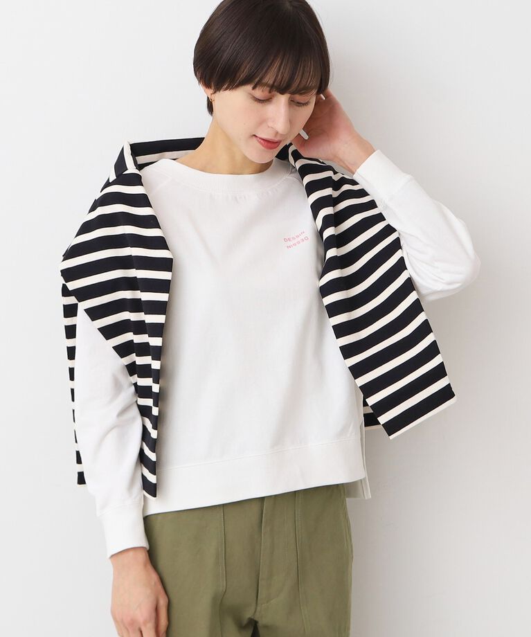 Dessin「【洗える】クロップド丈ロゴカットソー（S～L）」|Tシャツ・カットソー|