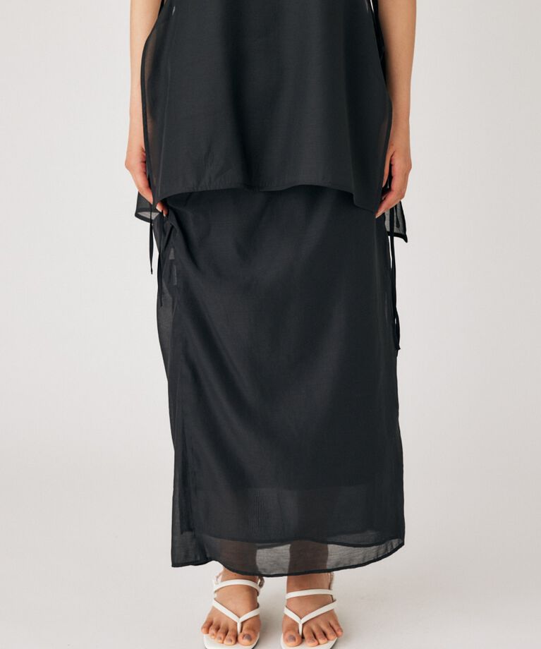 MOUSSY「SHEER WRAP スカート」|スカート|