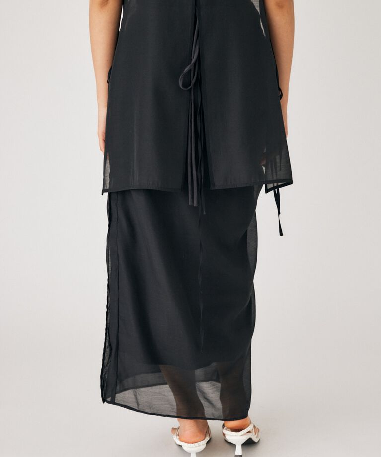 MOUSSY「SHEER WRAP スカート」|スカート|