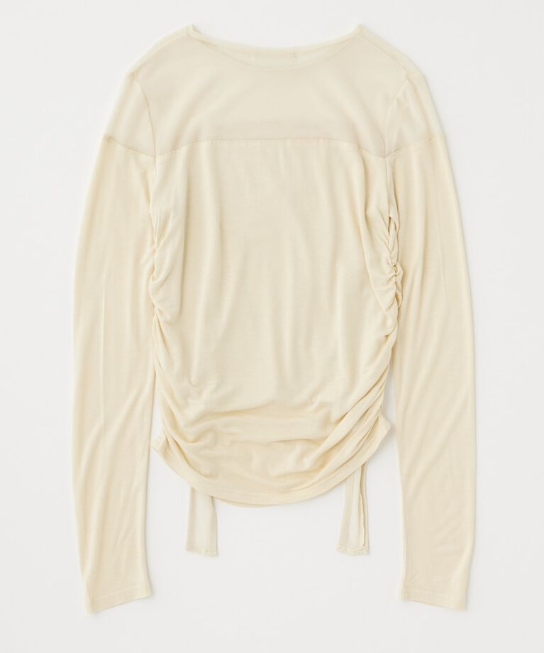 MOUSSY「SHEER LAYERED LS トップス」|Tシャツ・カットソー|