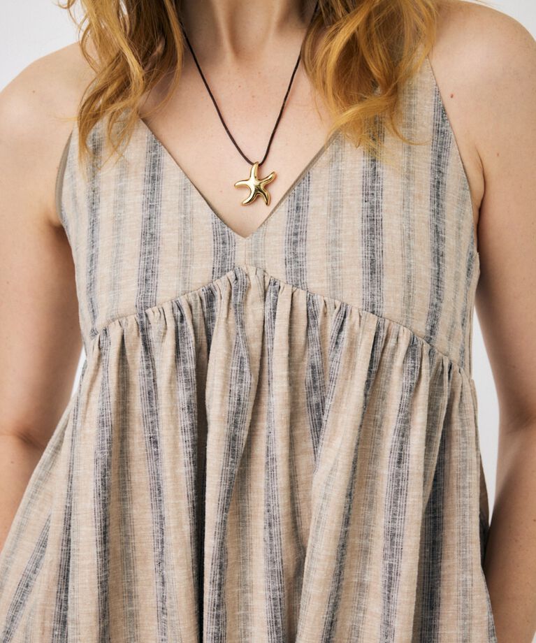 MOUSSY「SHADOW STRIPE キャミドレス」|ワンピース|