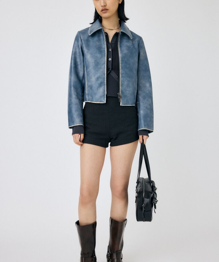 MOUSSY「FAUX LEATHER MINIMAL ジャケット」|その他|