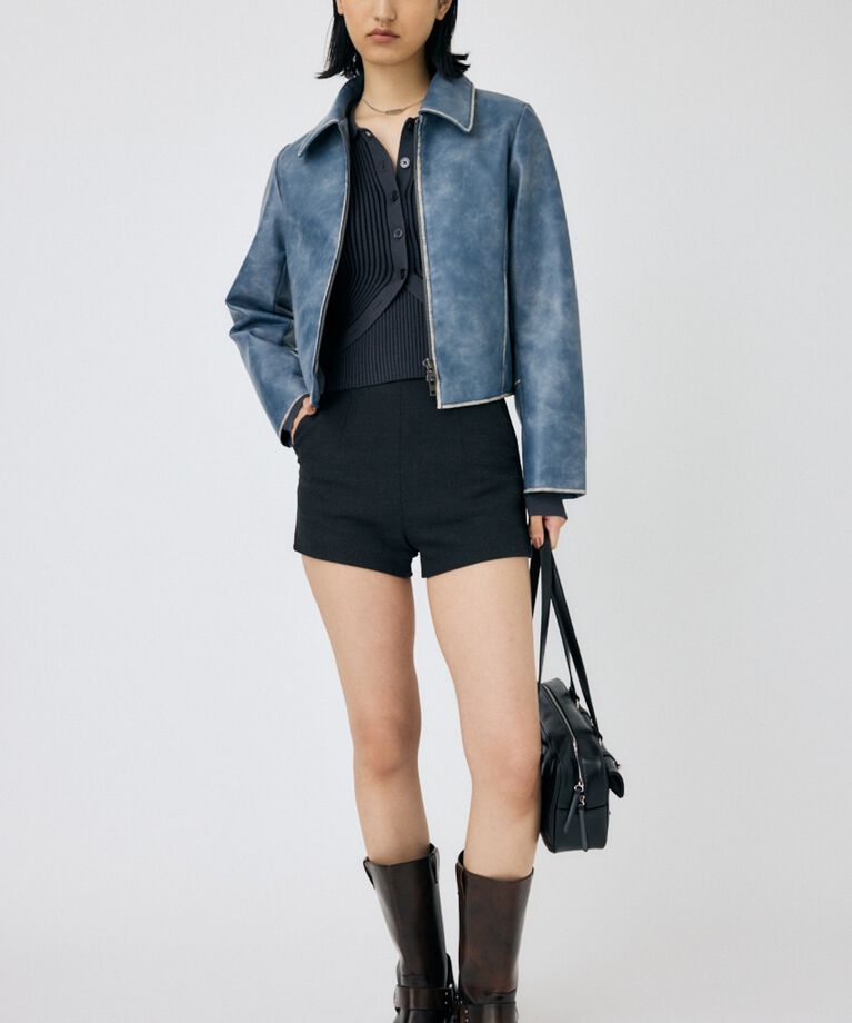 MOUSSY「FAUX LEATHER MINIMAL ジャケット」|その他|