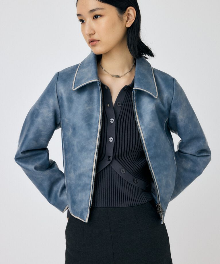 MOUSSY「FAUX LEATHER MINIMAL ジャケット」|その他|
