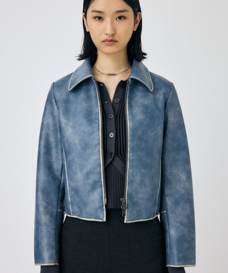 MOUSSY「FAUX LEATHER MINIMAL ジャケット」|その他|