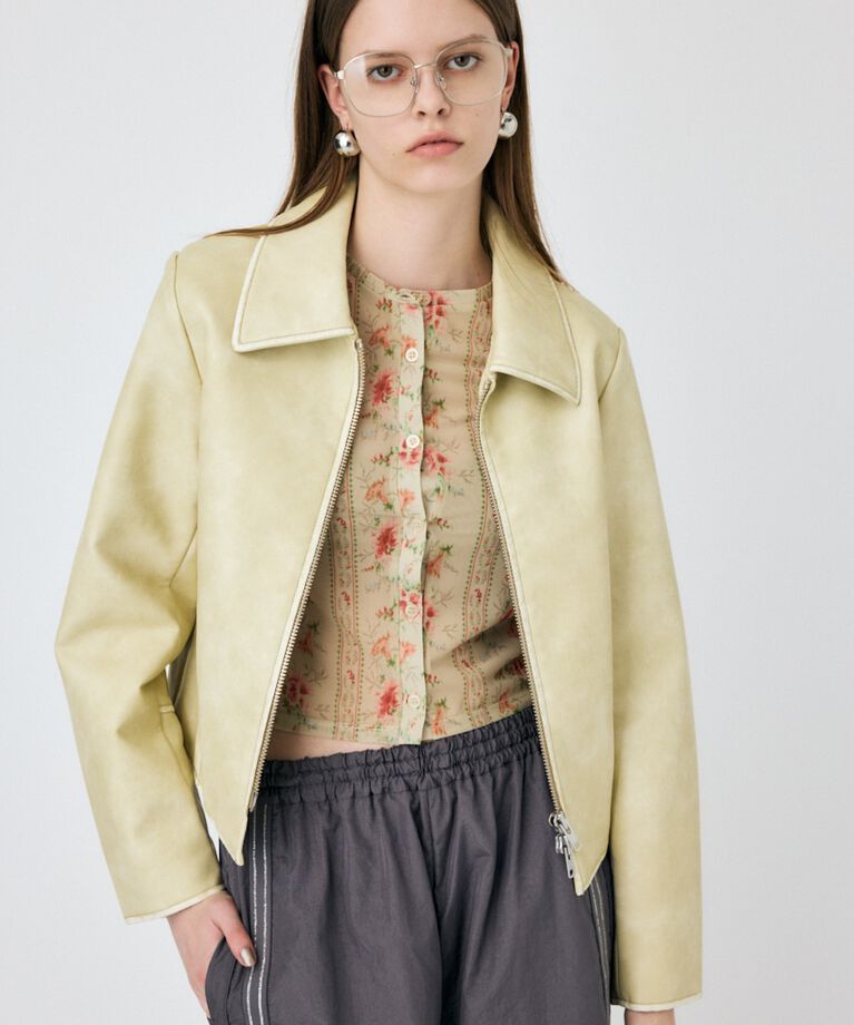 MOUSSY「FAUX LEATHER MINIMAL ジャケット」|その他|