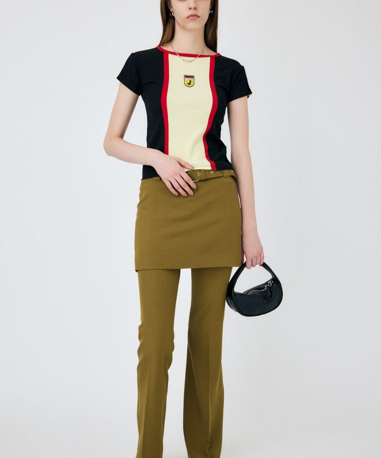 MOUSSY「LOWRISE SKIRT LAYERED フレア」|その他|